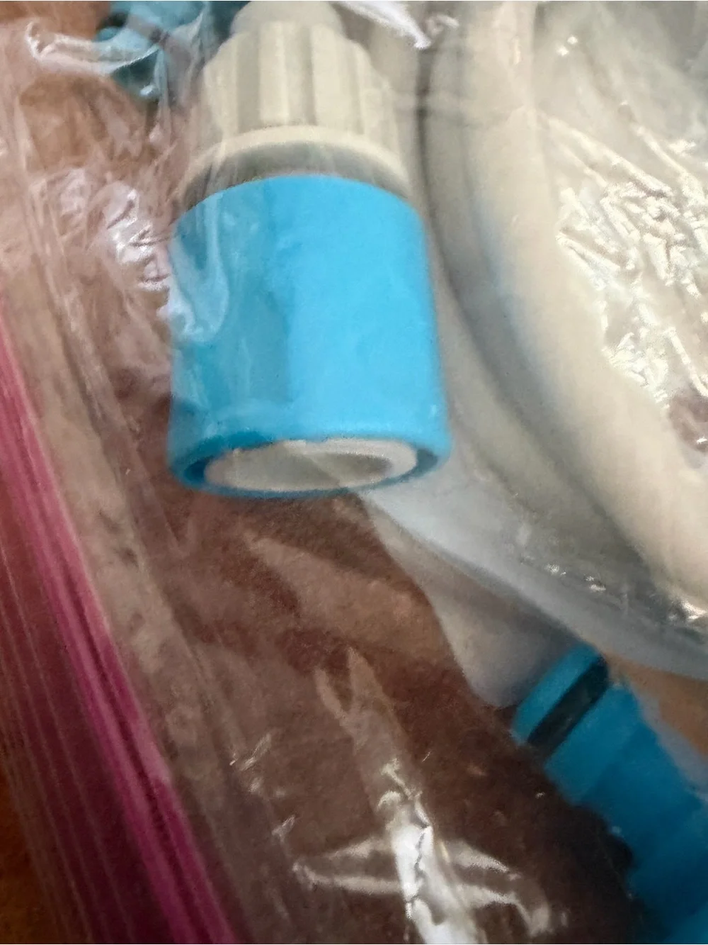 Aquapaw Aqua Blue Silicone Pet Bathing Scrubber with Hose Attachment